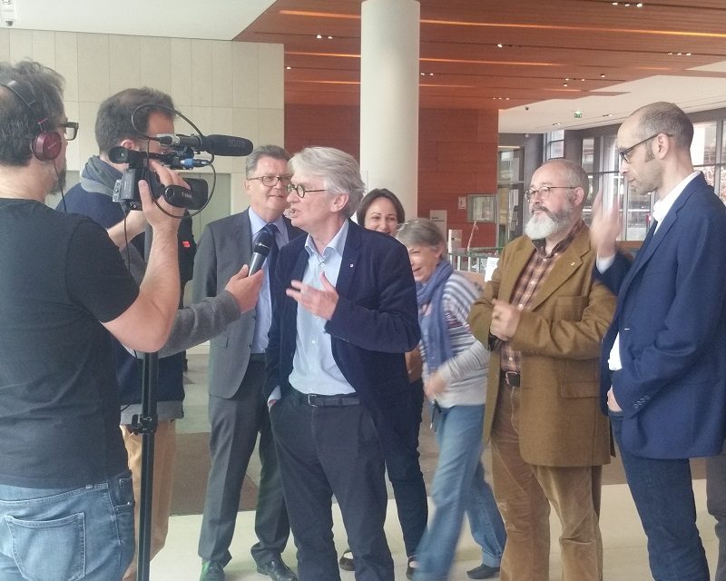 Lancement de la campagne électorale ARS : visite de Jean-Claude Mailly à l&rsquo;ARS IDF