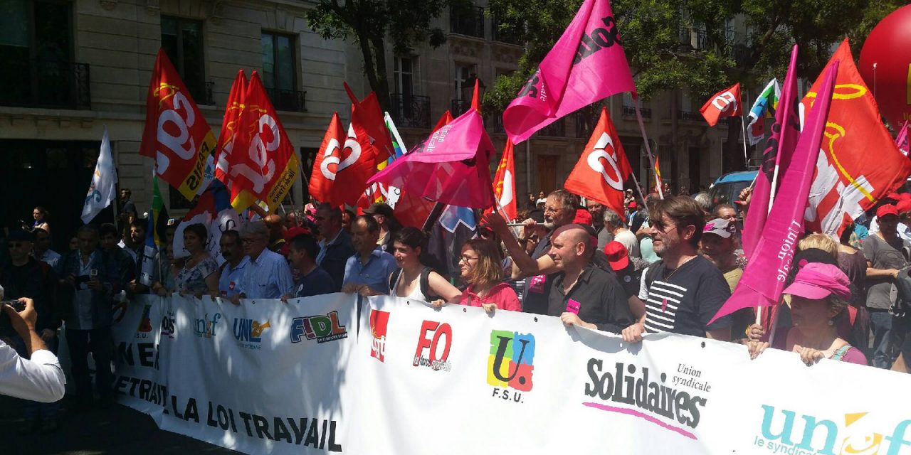 Mobilisation pour l&rsquo;abrogation de la loi Travail le 15 septembre 2016