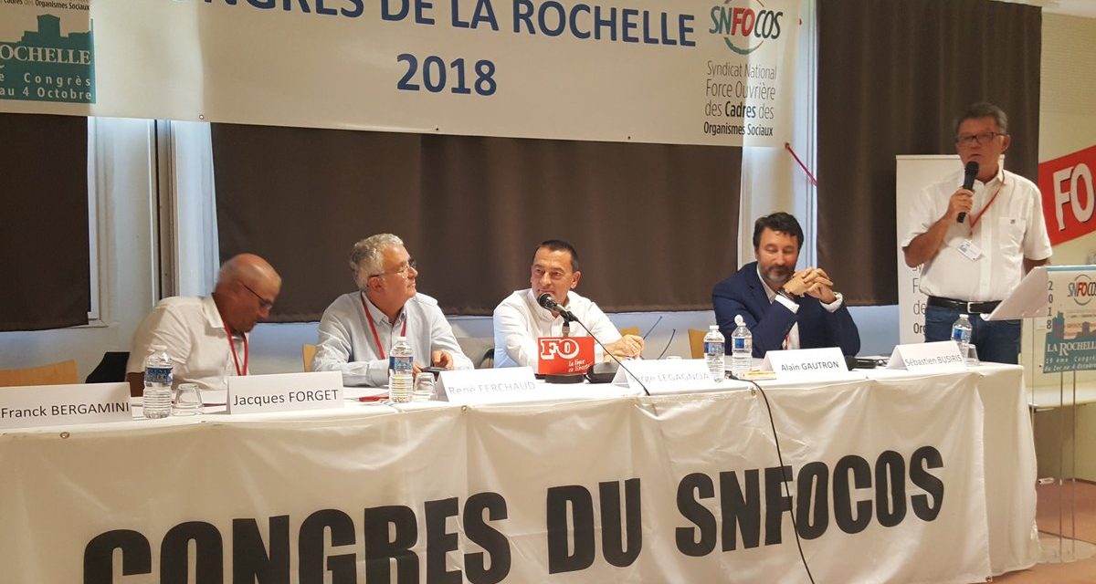 Discours d&rsquo;Alain Gautron pour l&rsquo;ouverture du Congrès le 1er octobre 2018