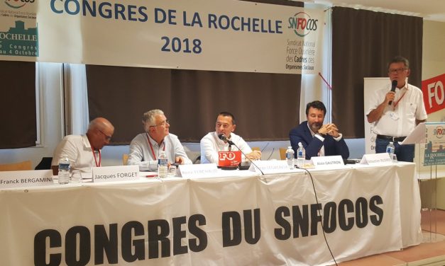 Discours d&rsquo;Alain Gautron pour l&rsquo;ouverture du Congrès le 1er octobre 2018